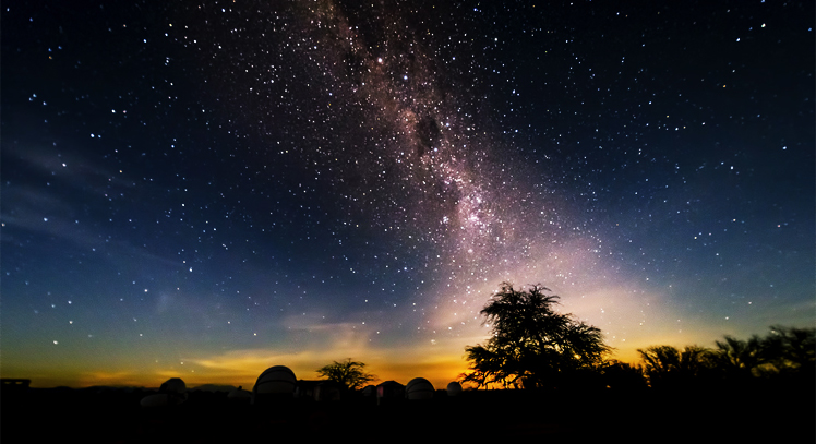 Céu estrelado no Atacama